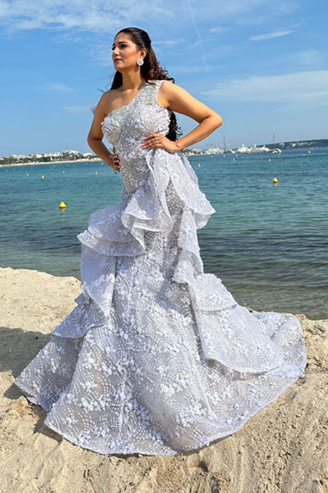Siver Ice Blue Gown Mermaid om 904